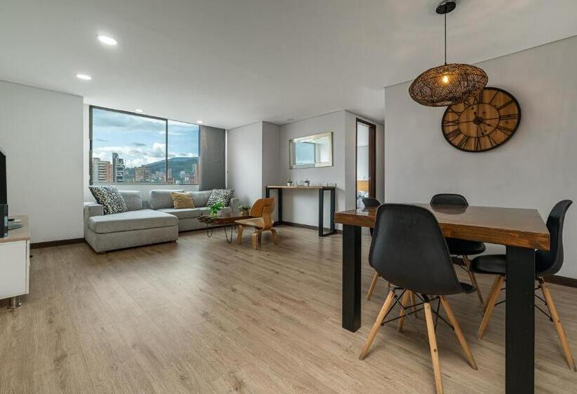 带1个卧室的高级公寓, Poblado Alejandria