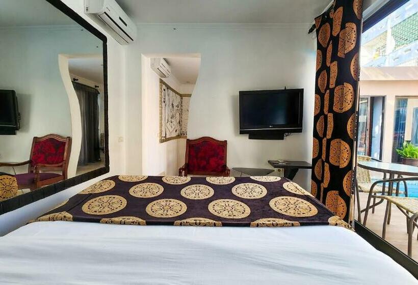 غرفة سوبيريور مطلة على حمام السباحة, Villa Das Arábias Boutique