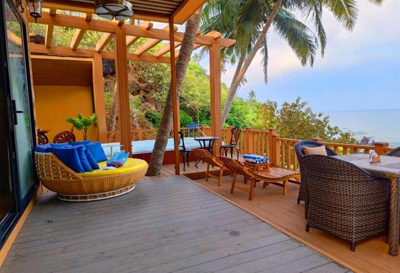 וילה עם חדר שינה אחד ובריכת שחיה, Cola Goa Beach Resort