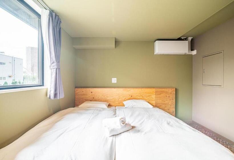 Standard-huone Jaettu Kylpyhuone, Wise Owl Hostels River Tokyo