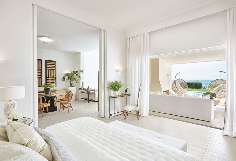 וילה עם חדר שינה אחד ובריכת שחיה, Mandola Rosa, A Grecotel Resort To Live At Riviera Olympia