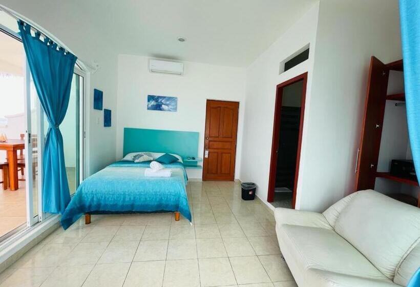 اتاق استاندارد با تراس, Amanecer Turquesa #7 Ocean View