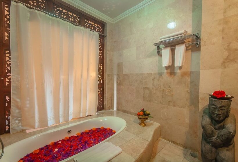 غرفة ديلوكس مطلّة علي الحديقة, Sahadewa Resort & Spa