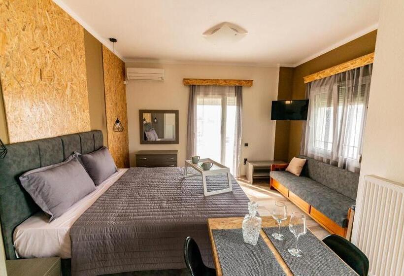 غرفة ديلوكس مطلّة علي البحر, Gera Bay Studios And Apartments