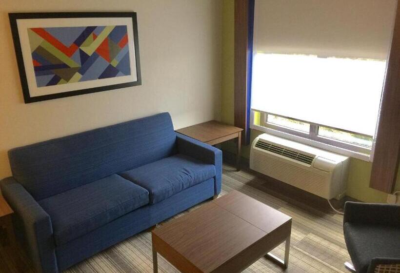 מיטת קינג בסוויטה, Holiday Inn Express & Suites Houston   Memorial Park Area, An Ihg