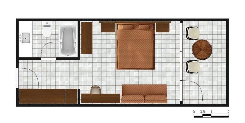 חדר סטנדרט נוף לגינה, Xenios Theoxenia