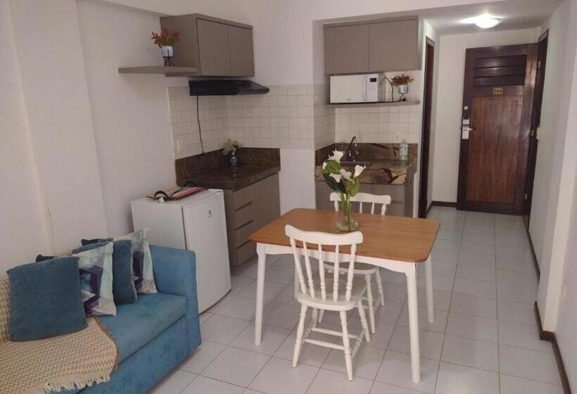 Апартаменты 1 Спальня с Балконом, Condomínio Araça Praia Flat, Apt