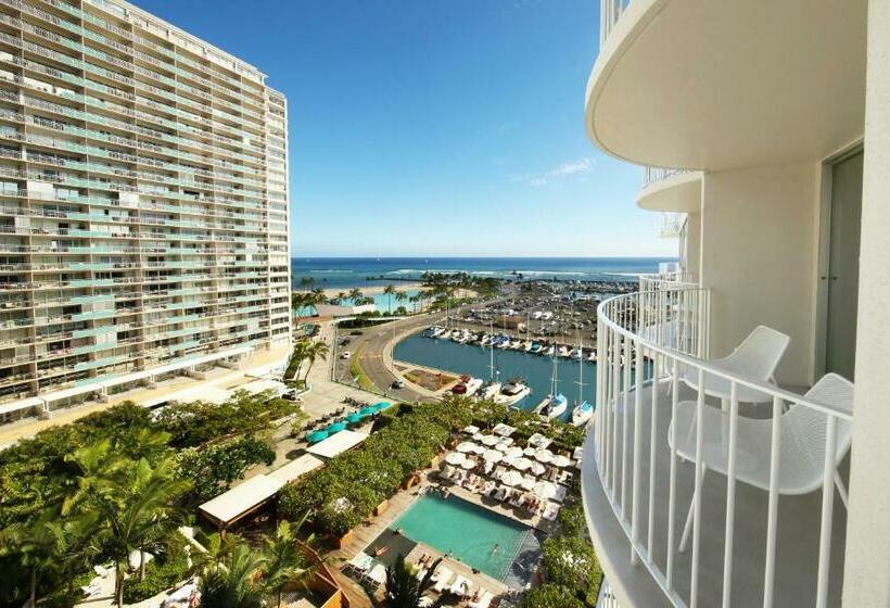 إستوديو قياسى مزودة بتراس, Hilton Vacation Club The Modern Honolulu