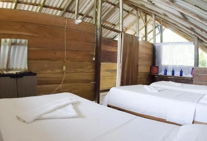 景色の見えるトリプルスタンダードルーム, El Hongo Finca Hostal / Camping