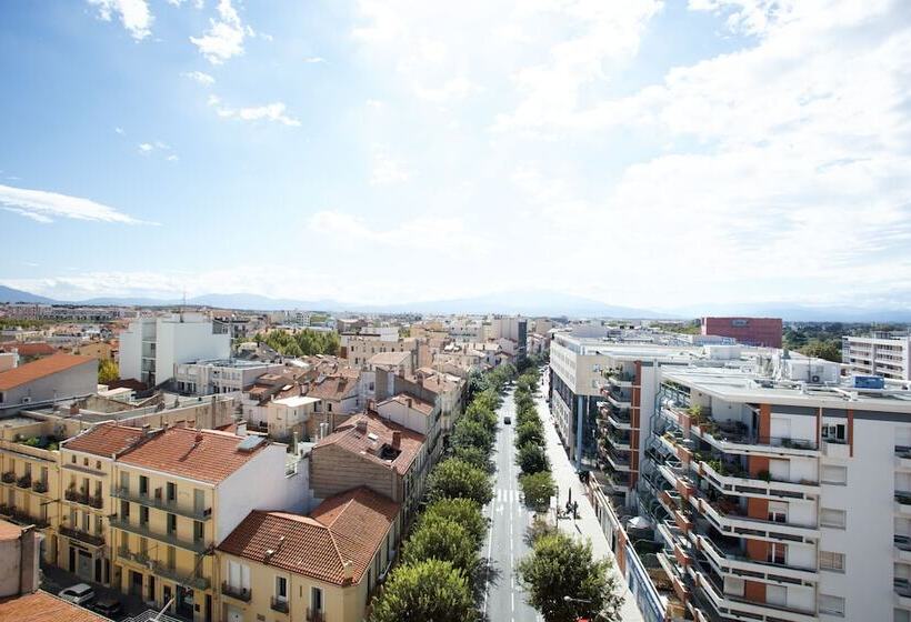 Студио Comfort, Appart Hôtel Mer & Golf City Perpignan Centre