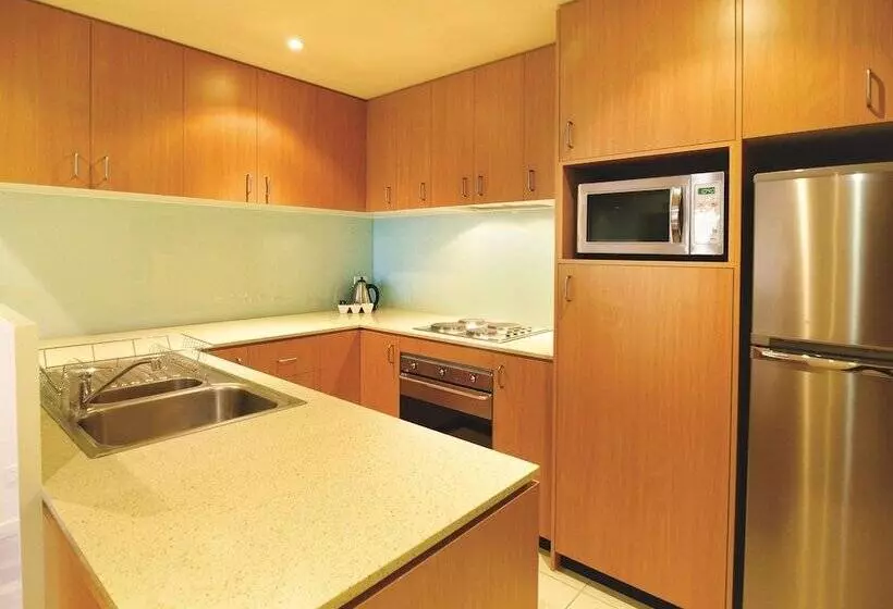 ２ベッドルームアパートメント, Oaks Melbourne On Lonsdale Suites