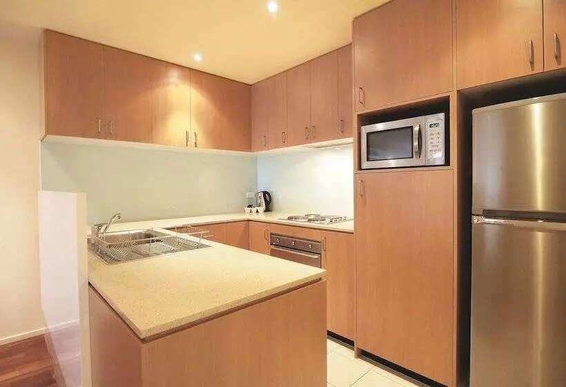 ２ベッドルームアパートメント, Oaks Melbourne On Lonsdale Suites