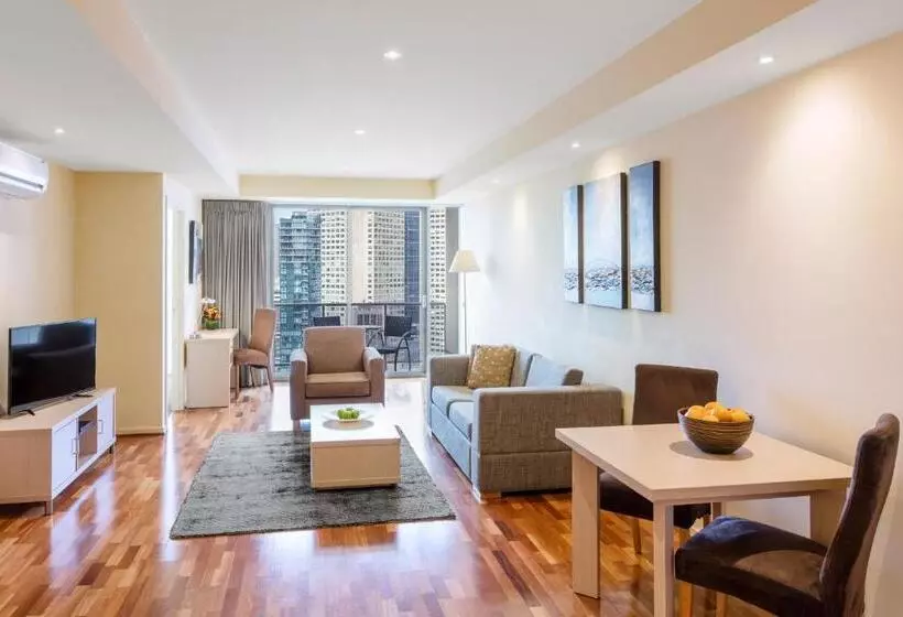 ２ベッドルームアパートメント, Oaks Melbourne On Lonsdale Suites