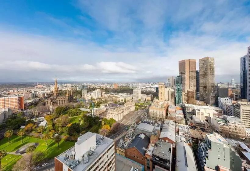 １ベッドルームのスーペリアアパートメント, Oaks Melbourne On Lonsdale Suites