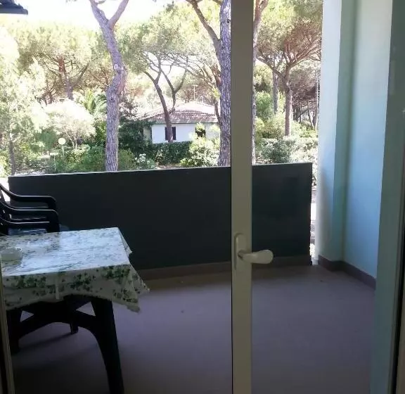 استودیو استاندارد با چشم‌انداز استخر, Residence Verde Pineta
