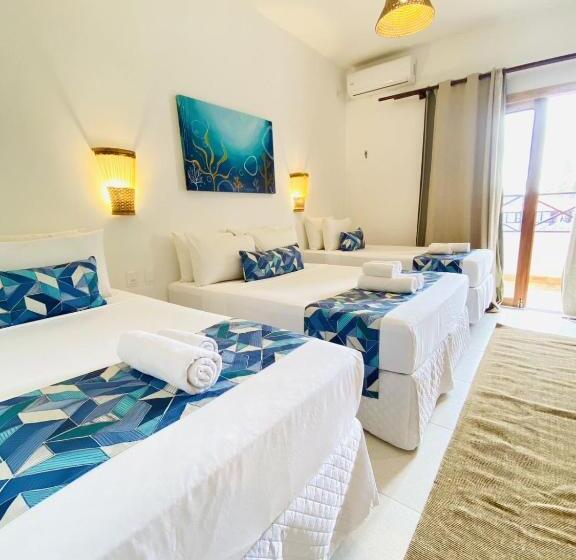 غرفة قياسية إطلالة جانبية علي البحر, Pousada Capitao Thomaz