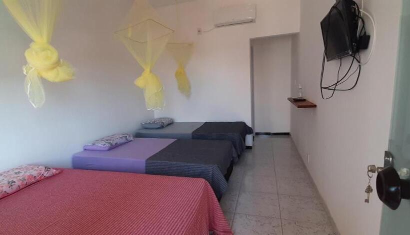חדר סטנדרט לשלושה עם מרפסת, Pousada Obedemar   Taipu De Fora, Barra Grande, Ba