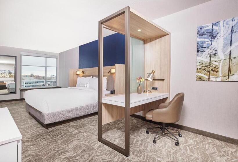 Suite King Size Bed, Springhill Suites By Marriott Chicago Chinatown