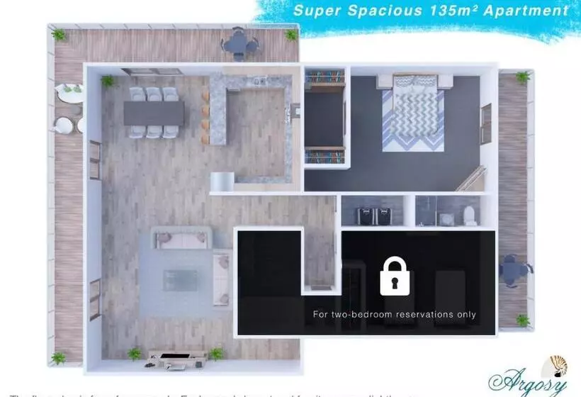 1 Bedroom Deluxe Apartment Sea View, Argosy On The Beach