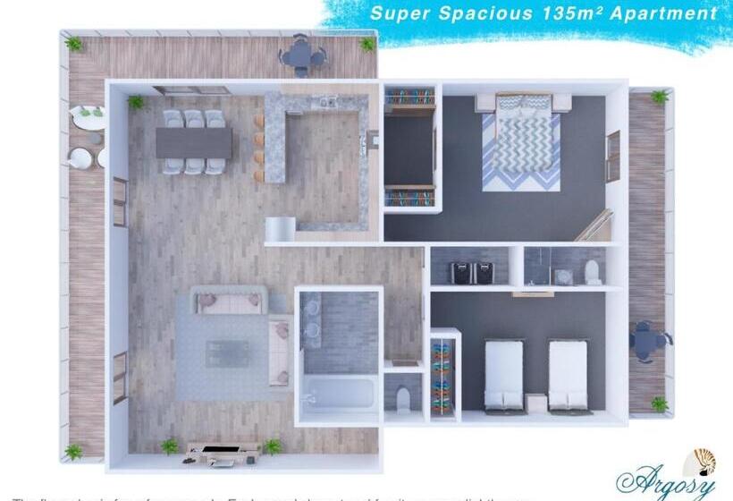 شقة غرفتين, Argosy On The Beach