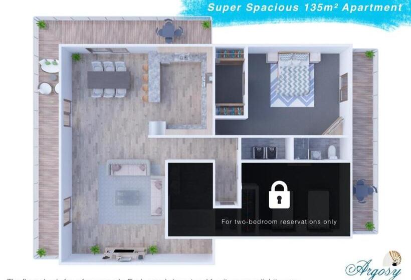 شقة غرفة واحدة مطلة على البحر, Argosy On The Beach