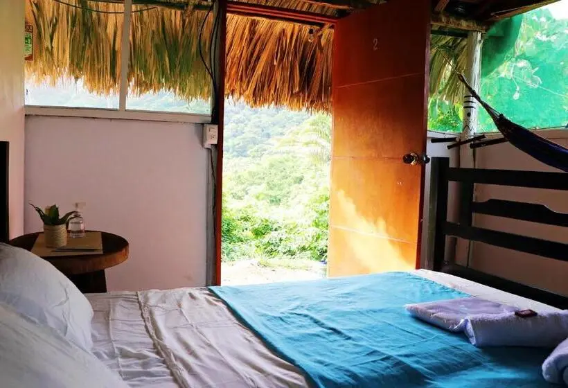اتاق استاندارد با سرویس بهداشتی مشترک, Hostal Mirador Dentro Del Parque Tayrona