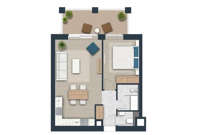 带1个卧室的高级公寓, Balalake Resort