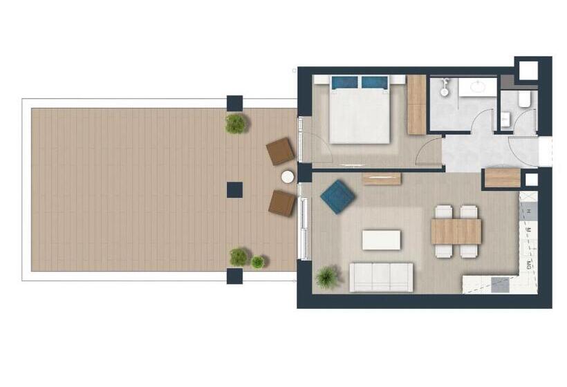 带1个卧室的高级公寓, Balalake Resort