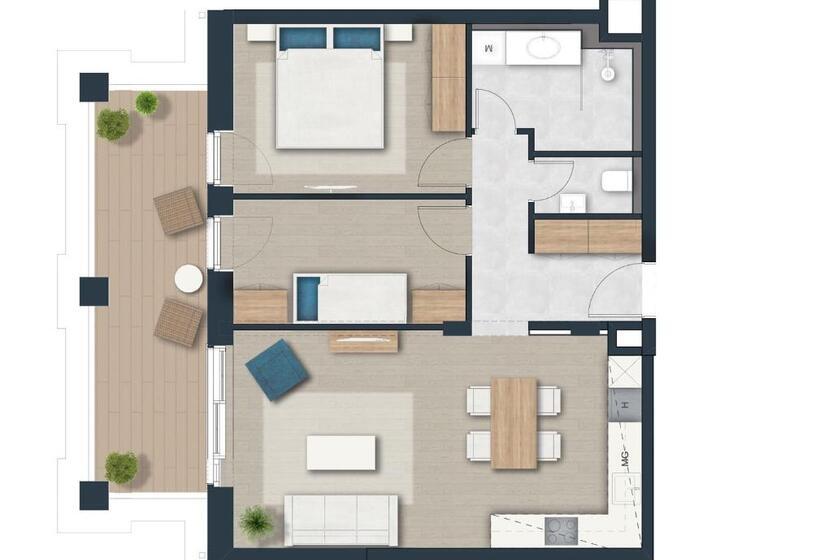 带1个卧室的豪华公寓, Balalake Resort