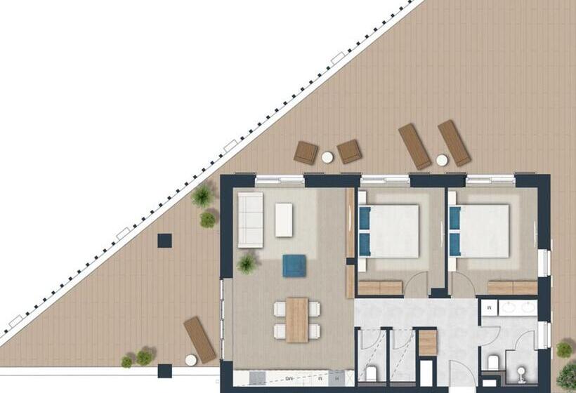 带露台的套间, Balalake Resort