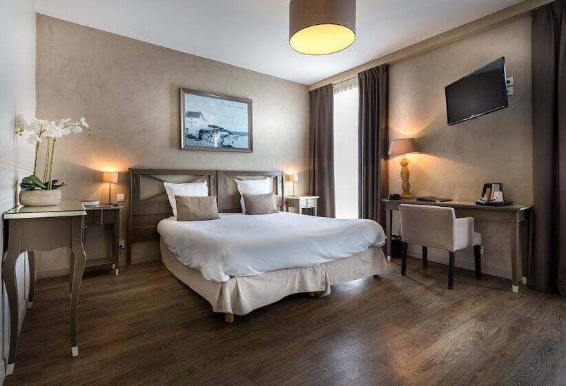 חדר סטנדרט מיטה זוגית נוף לים, Best Western Hotel De La Plage Saint Marc Sur Mer