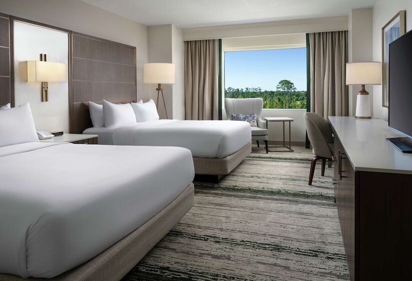 带2个双人床的标准工作室, Signia By Hilton Orlando An Official Walt Disney World®