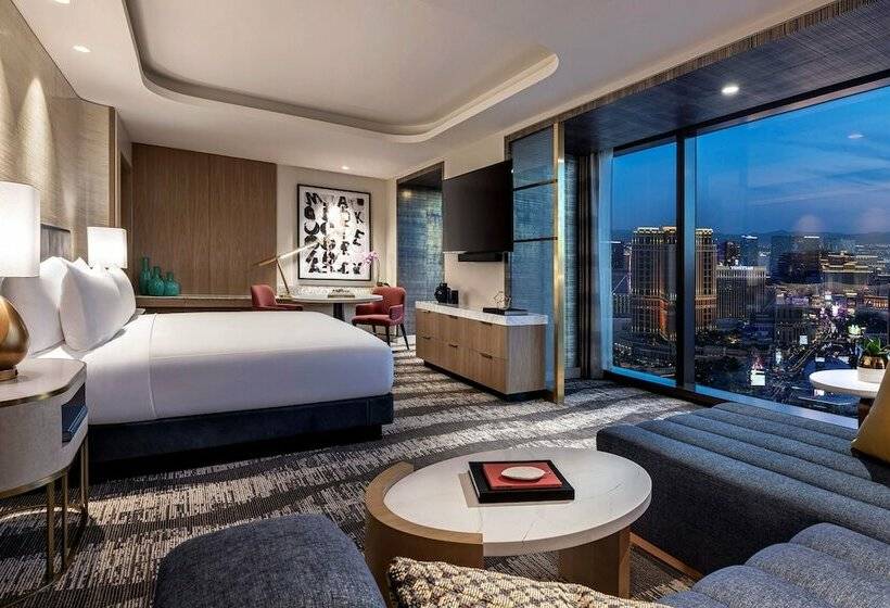 침실 2개 스위트, Conrad Las Vegas At Resorts World
