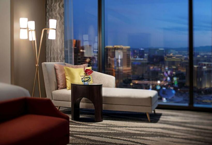 침실 2개 스위트, Conrad Las Vegas At Resorts World