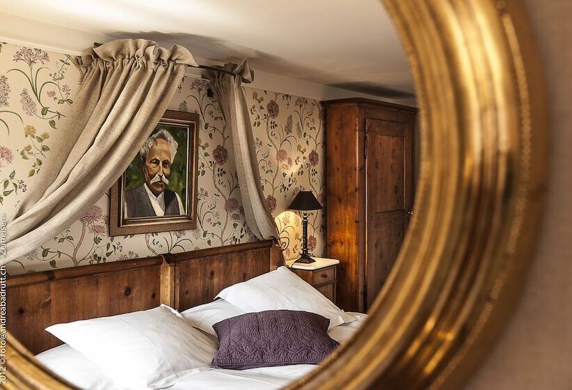 חדר דלוקס עם נוף להרים, Hôtel Bella Tola & Spa