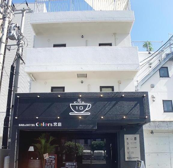 스탠다드 룸 더블 침대 2개, Bar & Hotel Colors Miyajima