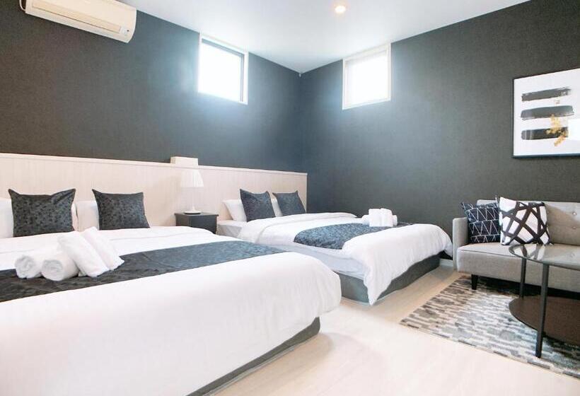 스탠다드 룸 더블 침대 2개, Bar & Hotel Colors Miyajima