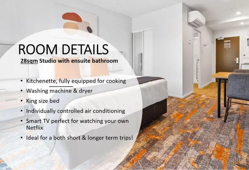 キングサイドベッドのスタンダードワンルーム, Ramada By Wyndham Newmarket Auckland