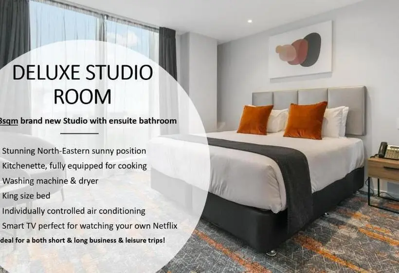 キングサイドベッドのスタンダードワンルーム, Ramada By Wyndham Newmarket Auckland