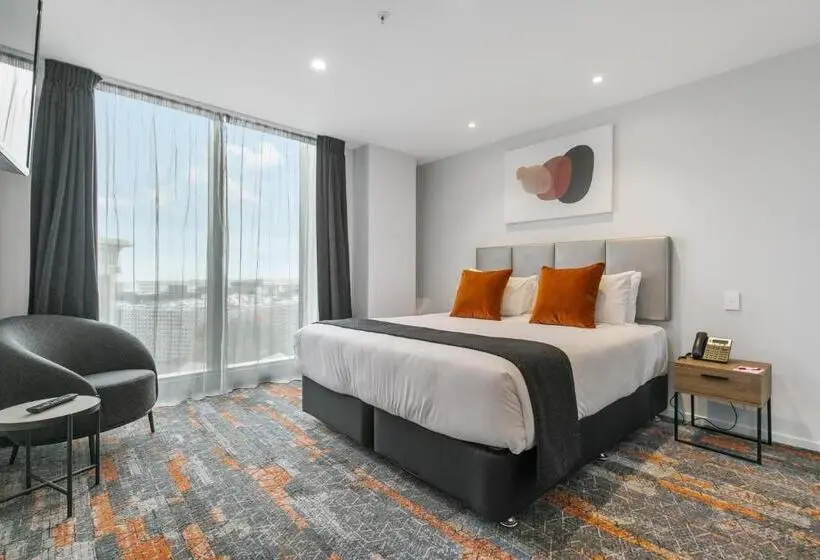 キングサイドベッドのスタンダードワンルーム, Ramada By Wyndham Newmarket Auckland