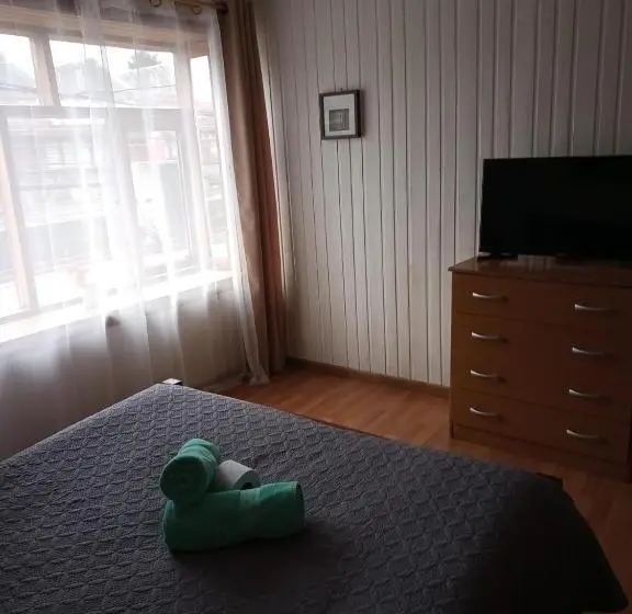 バスルーム共同エコノミー4人部屋, Hostal Valentino Villarrica
