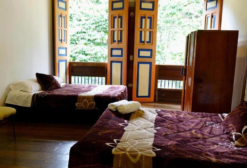 스탠다드 룸 더블 침대 2개, Hostal Casa Victoria Pijao