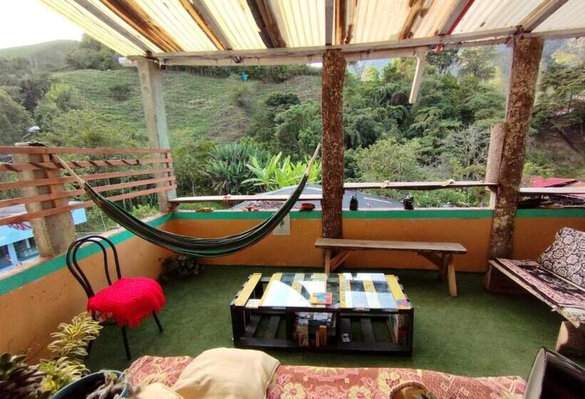 스탠다드 룸 더블 침대 2개, Hostal Casa Victoria Pijao