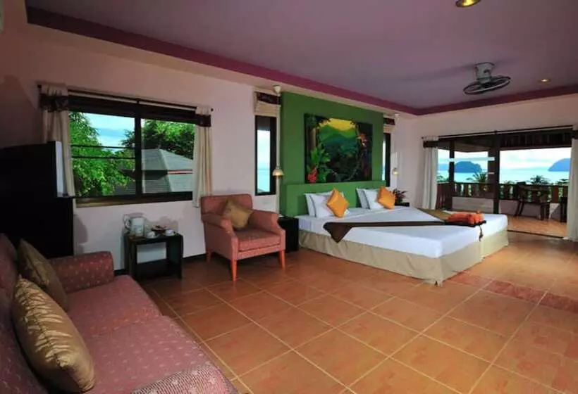 オーシャンビューデラックスルーム, Koh Ngai Cliff Beach Resort