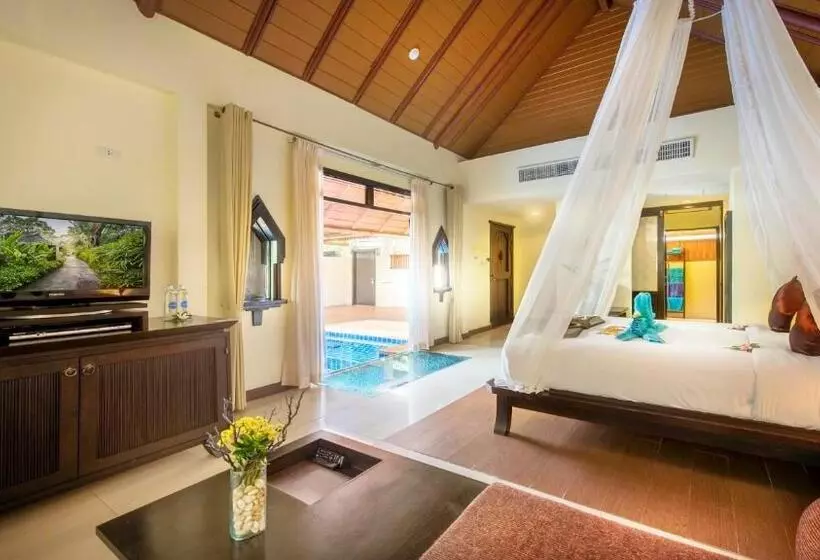 ویلای یک اتاق خوابه با استخر شنا, Chada Lanta Beach Resort   Sha Extra Plus