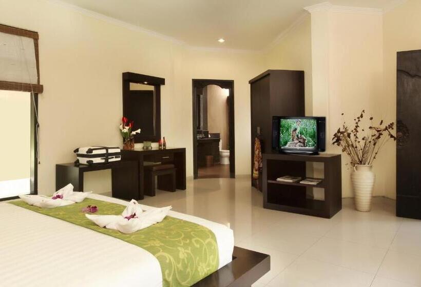 带花园景观和一个卧室的别墅, Bali Ayu Hotel & Villas