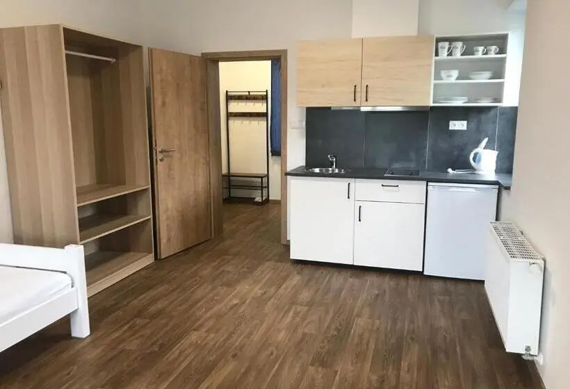 テラス付きスタンダードワンルーム, Apartmány Na Handě