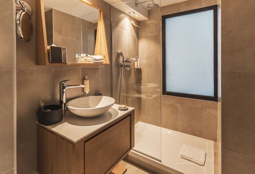 חדר דלוקס עם נוף להרים, Grand Hôtel & Spa Nuxe Serre Chevalier