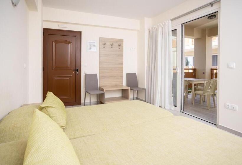 דירה בת חדר שינה 1 צדדית נוף לים, Ilian Beach & Apartments