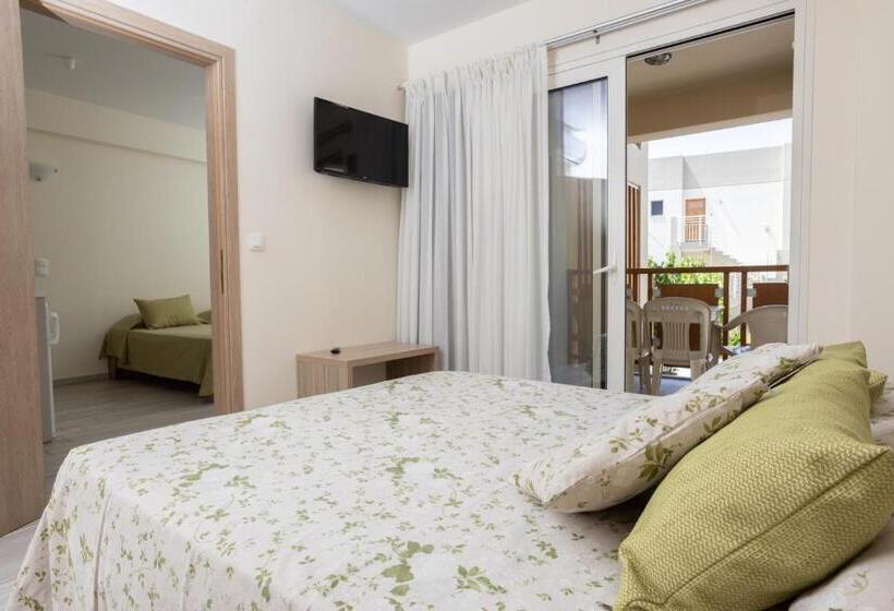 דירה בת חדר שינה 1 צדדית נוף לים, Ilian Beach & Apartments